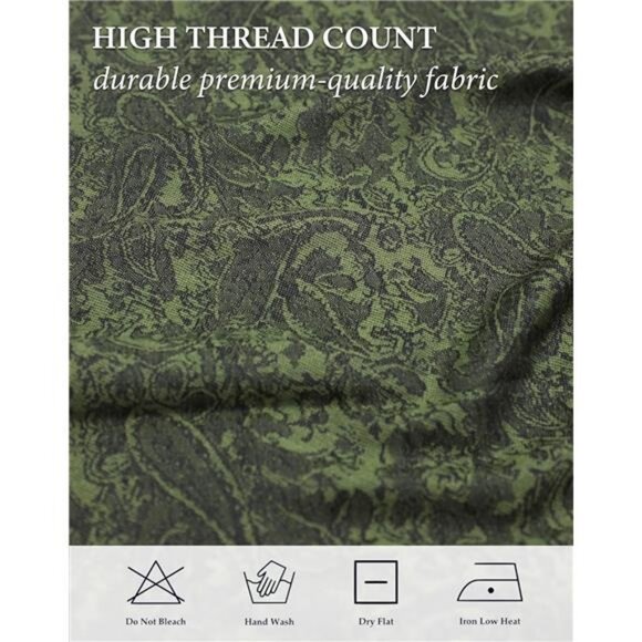 Two-Tone  Paisley Pashmina Scarf – Lightweight Olive Green - Picture 6 of 6